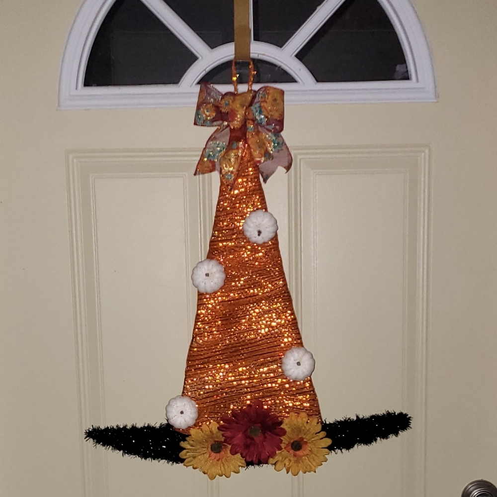 Handmade Witch Hat Wreath